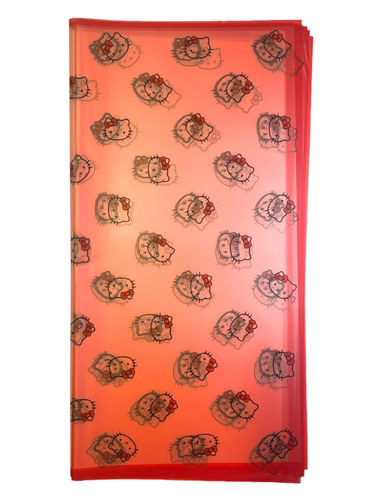 Floral Wrapping Paper Red HelloK