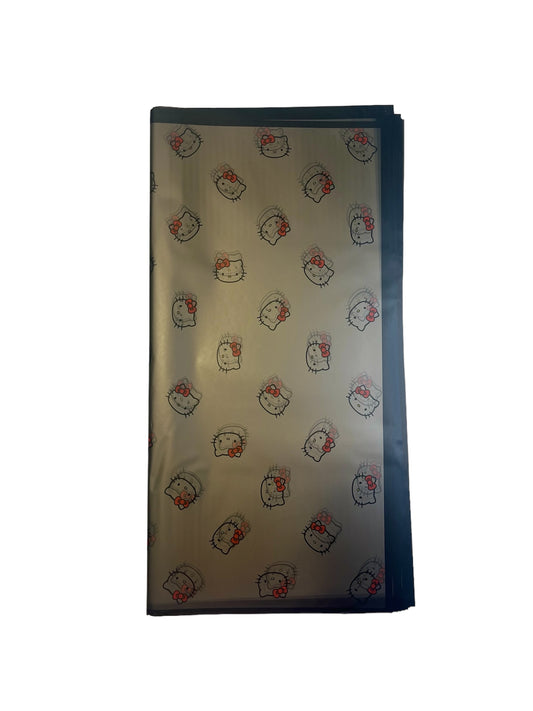 Floral Wrapping Paper Black HelloK