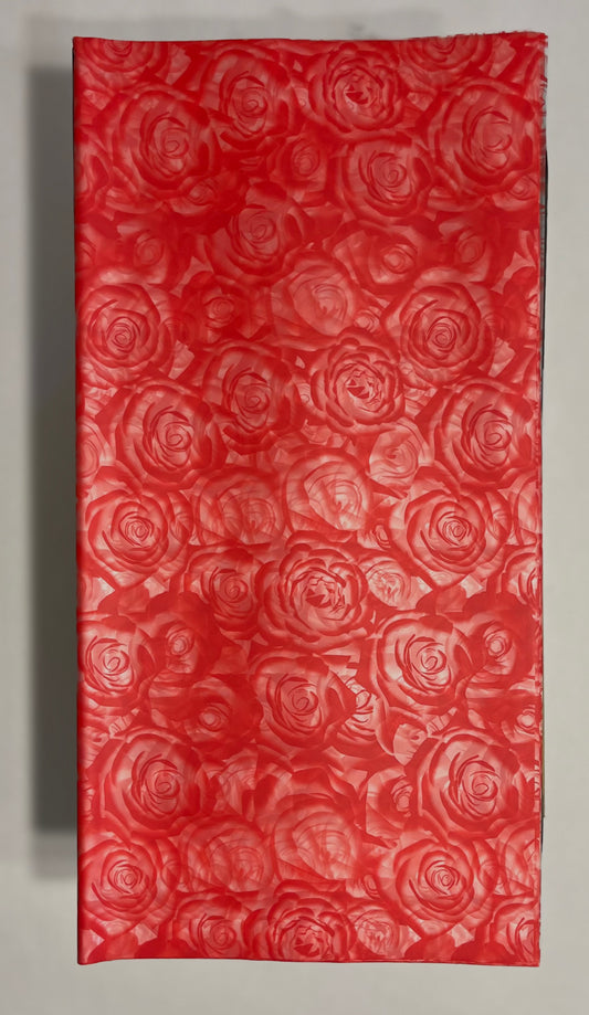 Floral Wrapping Paper Transparent Red Roses