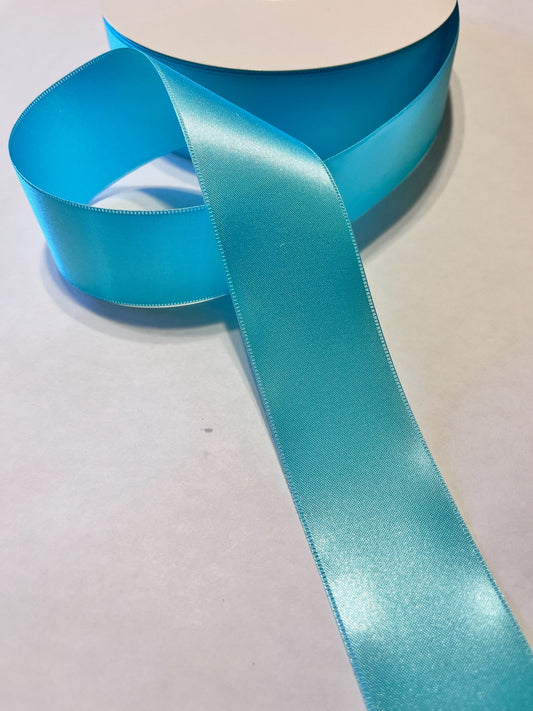 One Sided Icy Blue Ribbon 100 Yds.