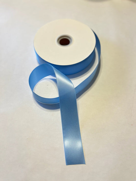 Double Sided Light Blue Ribbon 100 Yds.