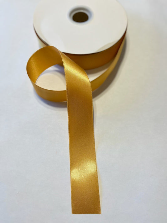 Double Sided Gold Ribbon 100 Yds.