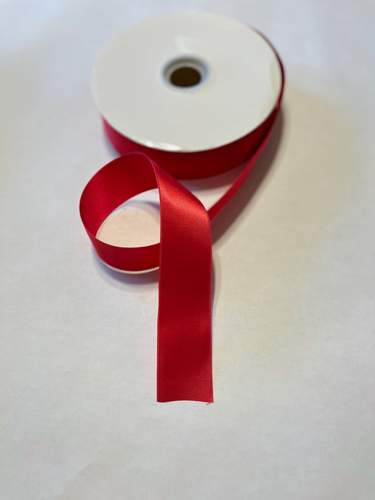 Double Sided Red Ribbon 100 Yds.