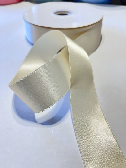 Double Sided White Ribbon 100 Yds.